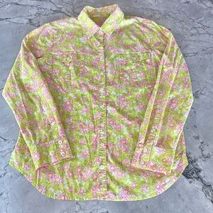 Lily Pulitzer Resort Fit Floral Button Down Shirt